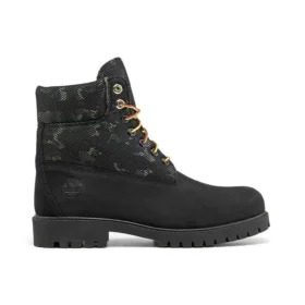 6-Inch Boot de 15 cm “Nubuck Preto com Camuflagem”