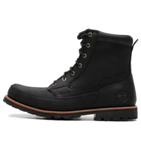 6-Inch Boot de 15 cm “Pele de grão integral preta”