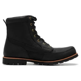 6-Inch Boot de 15 cm “Pele de grão integral preta”