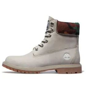 6-Inch Boot Heritage de 15 cm à prova de água “Nubuck bege com camuflagem”