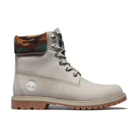6-Inch Boot Heritage de 15 cm à prova de água “Nubuck bege com camuflagem”
