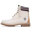 6-Inch Boot impermeável de 15 cm “Branco Laranja”
