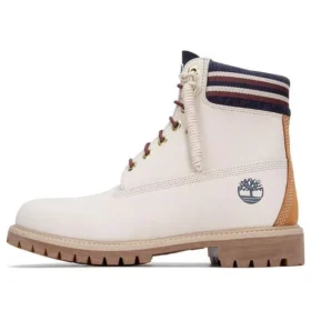 6-Inch Boot impermeável de 15 cm “Branco Laranja”