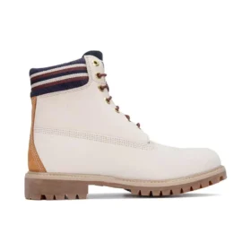 6-Inch Boot impermeável de 15 cm “Branco Laranja”