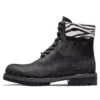 6-Inch Boot impermeável Safari Zebra de 15 cm “Preto”