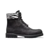 6-Inch Boot impermeável Safari Zebra de 15 cm “Preto”