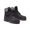 6-Inch Boot impermeável Safari Zebra de 15 cm “Preto”