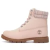 6-Inch Boot Lindon Woods de 15 cm “Nubuck rosa e gola estampada”