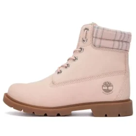 6-Inch Boot Lindon Woods de 15 cm “Nubuck rosa e gola estampada”