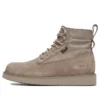 6-Inch Boot Vibram de 15 cm em couro e tecido “Taupe”