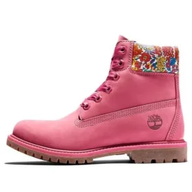 6-Inch Boots “Pink” fabricadas com tecidos Liberty