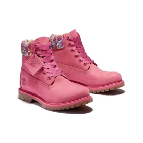 6-Inch Boots “Pink” fabricadas com tecidos Liberty