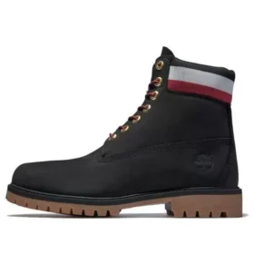 6-Inch Heritage Cupsole Boot “Nubuck Preto com Vermelho”