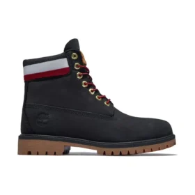 6-Inch Heritage Cupsole Boot “Nubuck Preto com Vermelho”