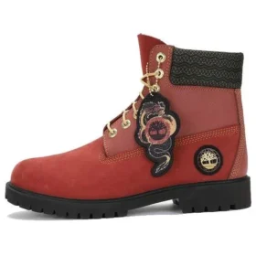 6-Inch Lace Waterproof Boots “Dark Red Nubuck”