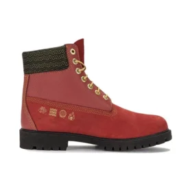 6-Inch Lace Waterproof Boots “Dark Red Nubuck”