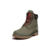 6-Inch Premium Boot “Nubuck Verde-escuro com Gola Camuflada”