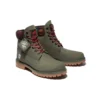 6-Inch Premium Boot “Nubuck Verde-escuro com Gola Camuflada”