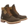 6-Inch Premium impermeável “Nubuck castanho escuro/oliva”