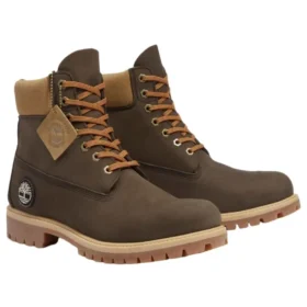 6-Inch Premium impermeável “Nubuck castanho escuro/oliva”