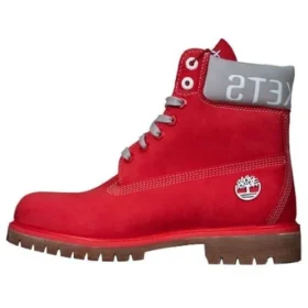 6-Inch Premium Timberland X NBA Houston Rockets “Red Nubuck”