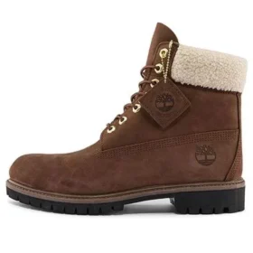6-Inch Premium Waterproof Boot de 15 cm “Castanho e Gola de Veludo” 6-Inch Premium Waterproof Boot de 15 cm “Castanho e Gola de Veludo”