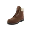 6-Inch Premium Waterproof Boot de 15 cm “Castanho e Gola de Veludo”