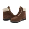 6-Inch Premium Waterproof Boot de 15 cm “Castanho e Gola de Veludo”