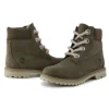 6-Inch Premium Waterproof Boot de 15 cm com Corte Largo “Nubuck Verde-oliva”