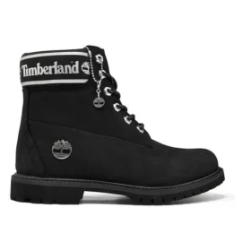 6-Inch Premium Waterproof Boot de 15 cm “Preto Nubuck Logo”
