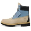 6-Inch Premium Waterproof Boot de 15 cm “Light Beige Blue”