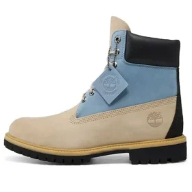 6-Inch Premium Waterproof Boot de 15 cm “Light Beige Blue” 6-Inch Premium Waterproof Boot de 15 cm “Light Beige Blue”