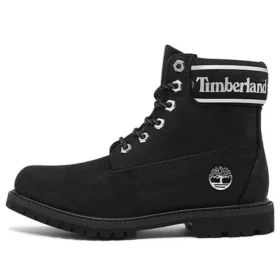 6-Inch Premium Waterproof Boot de 15 cm “Preto Nubuck Logo”