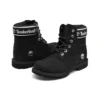 6-Inch Premium Waterproof Boot de 15 cm “Preto Nubuck Logo”