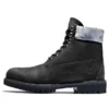 6-Inch Premium Waterproof Boot “Nubuck Preto com Gola Camo Cinza”