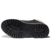 6-Inch Premium Waterproof Boot “Nubuck Preto com Gola em Veludo Cotelê Bege”