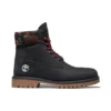 Bota 6-Inch Premium de 15 cm “Nubuck Preto com Gola Camuflada”