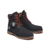 Bota 6-Inch Premium de 15 cm “Nubuck Preto com Gola Camuflada”