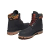 Bota 6-Inch Premium de 15 cm “Nubuck Preto com Gola Camuflada”
