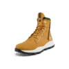 Bota Brooklyn com fecho lateral e corte largo “Nubuck Trigo com Camuflagem”