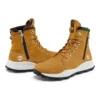 Bota Brooklyn com fecho lateral e corte largo “Nubuck Trigo com Camuflagem”