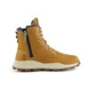 Bota Brooklyn com fecho lateral e corte largo “Trigo Nubuck”