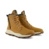 Bota Brooklyn com fecho lateral e corte largo “Trigo Nubuck”