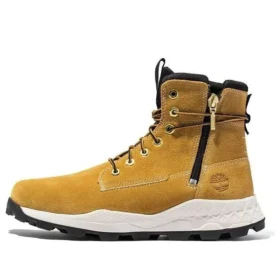 Bota Brooklyn com fecho lateral “Nubuck Trigo com Camuflagem”