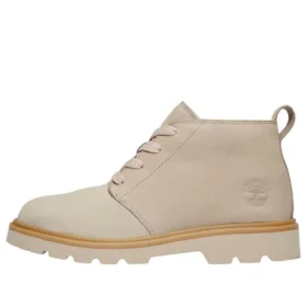 Bota Chukka com Forro Quente Rowan Way “Nubuck Cinza Claro”