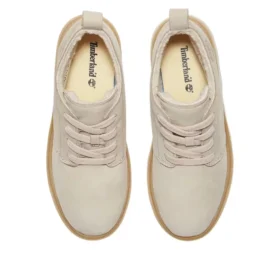 Bota Chukka com Forro Quente Rowan Way “Nubuck Cinza Claro”