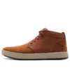Bota Chukka Davis Square em couro e tecido “Rust Nubuck”