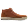 Bota Chukka Davis Square em couro e tecido “Rust Nubuck”