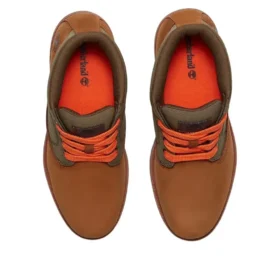 Bota Chukka de cano médio com atacadores “Nubuck castanho médio”