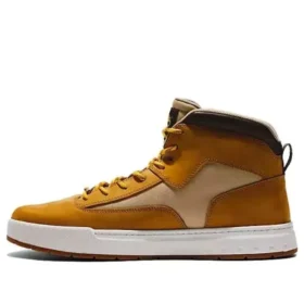 Bota Chukka em Tecido e Couro Maple Grove “Trigo”